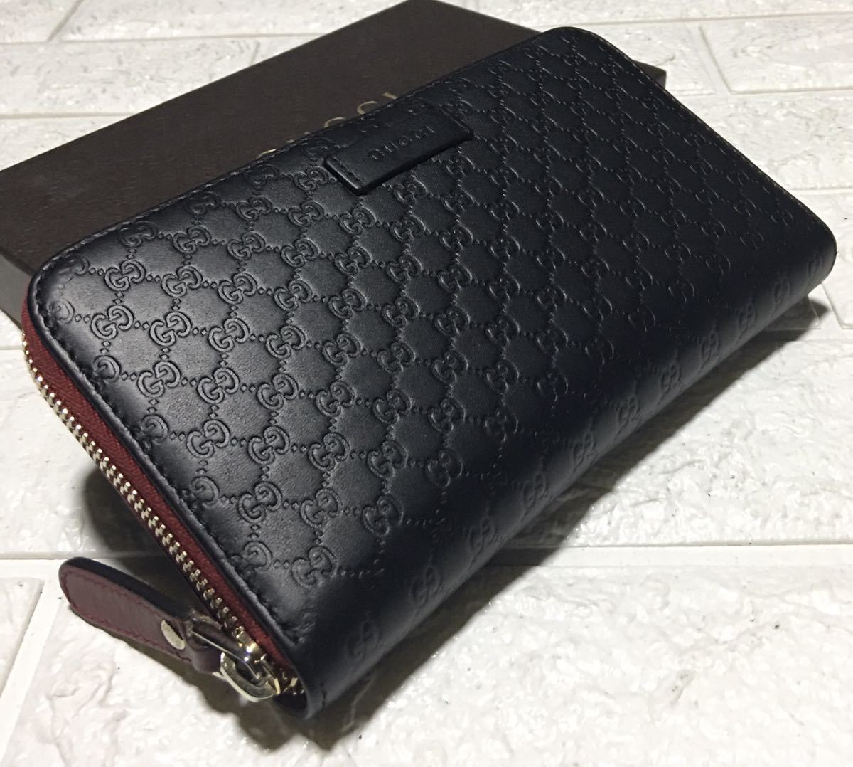 グッチ 長財布 ラウンドファスナー GUCCI 良品 マイクロGG レザー 星 ⭐️ スター 良品鑑定済み／グッチCUCCIマイクロGGラウンドファスナー／ シリアル - ✓良品 メンテ済み 長