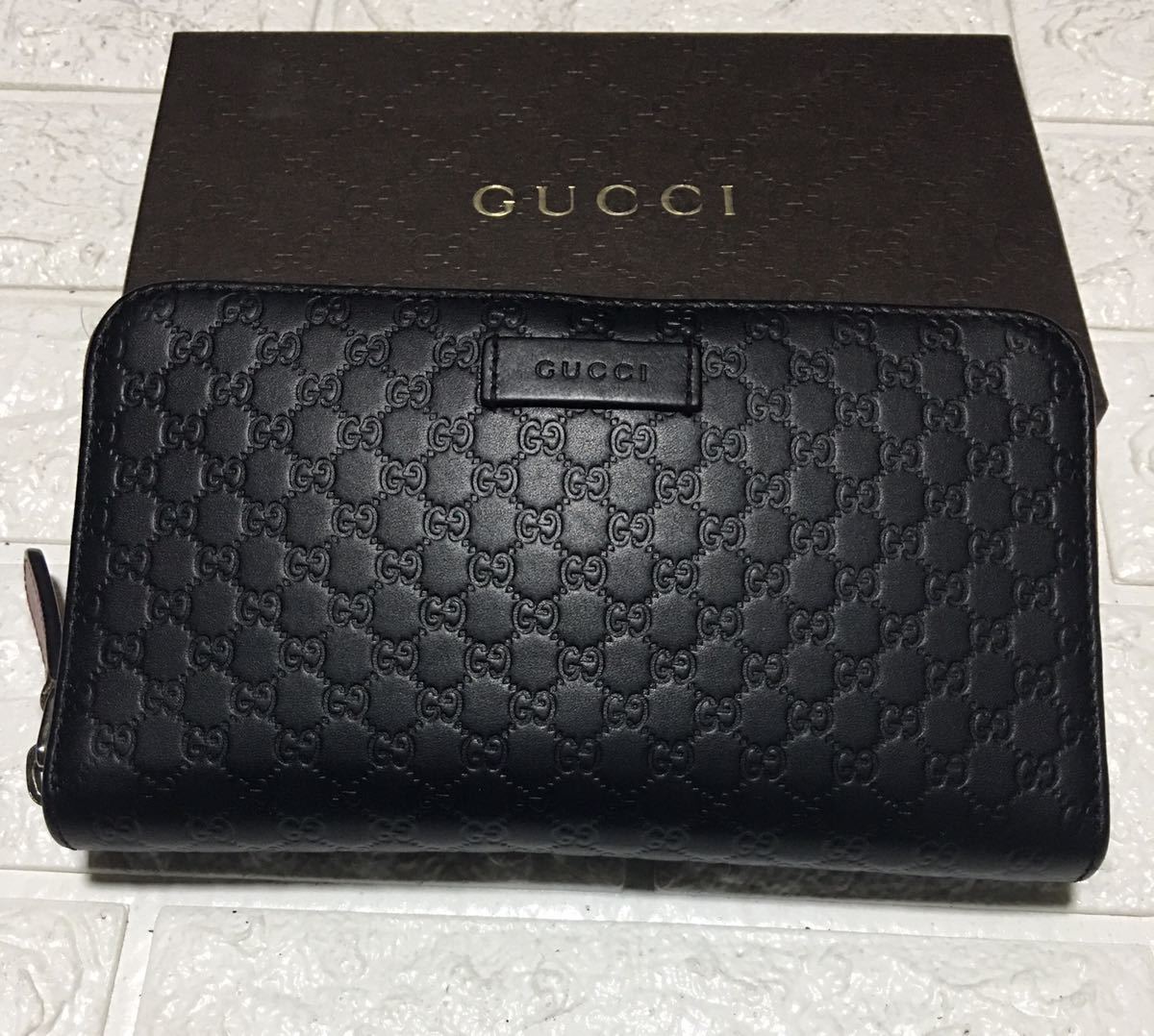 グッチ 長財布 ラウンドファスナー GUCCI 良品 マイクロGG レザー 星 ⭐️ スター 良品鑑定済み／グッチCUCCIマイクロGGラウンドファスナー／ シリアル - ✓良品 メンテ済み 長