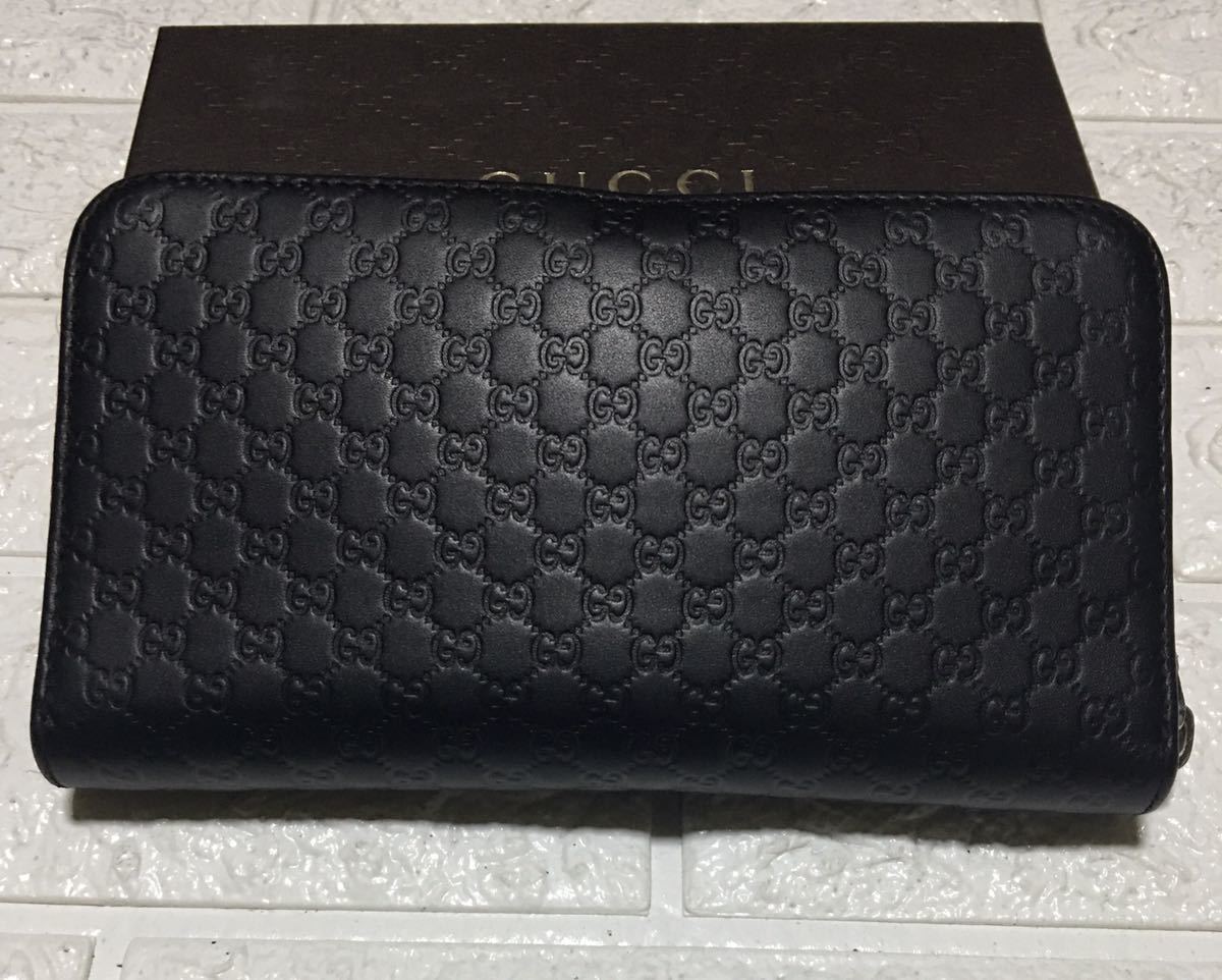 グッチ 長財布 ラウンドファスナー GUCCI 良品 マイクロGG レザー 星 ⭐️ スター 良品鑑定済み／グッチCUCCIマイクロGGラウンドファスナー／ シリアル - ✓良品 メンテ済み 長