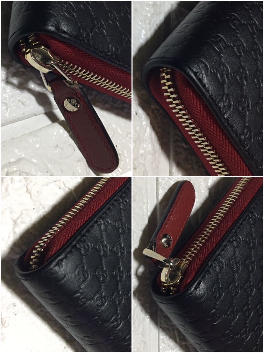 グッチ 長財布 ラウンドファスナー GUCCI 良品 マイクロGG レザー 星 ⭐️ スター 良品鑑定済み／グッチCUCCIマイクロGGラウンドファスナー／ シリアル - ✓良品 メンテ済み 長