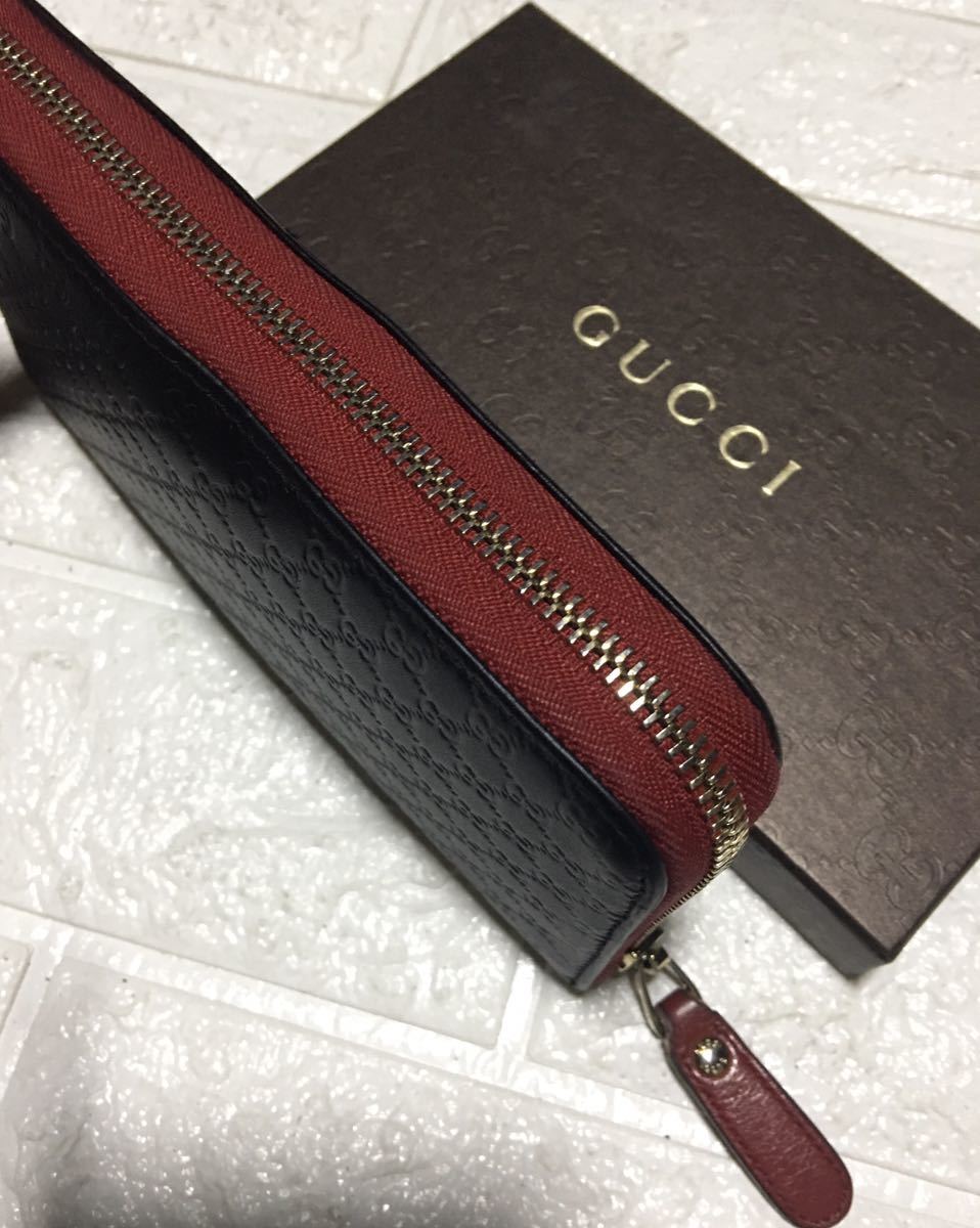 グッチ 長財布 ラウンドファスナー GUCCI 良品 マイクロGG レザー 星 ⭐️ スター 良品鑑定済み／グッチCUCCIマイクロGGラウンドファスナー／ シリアル - ✓良品 メンテ済み 長