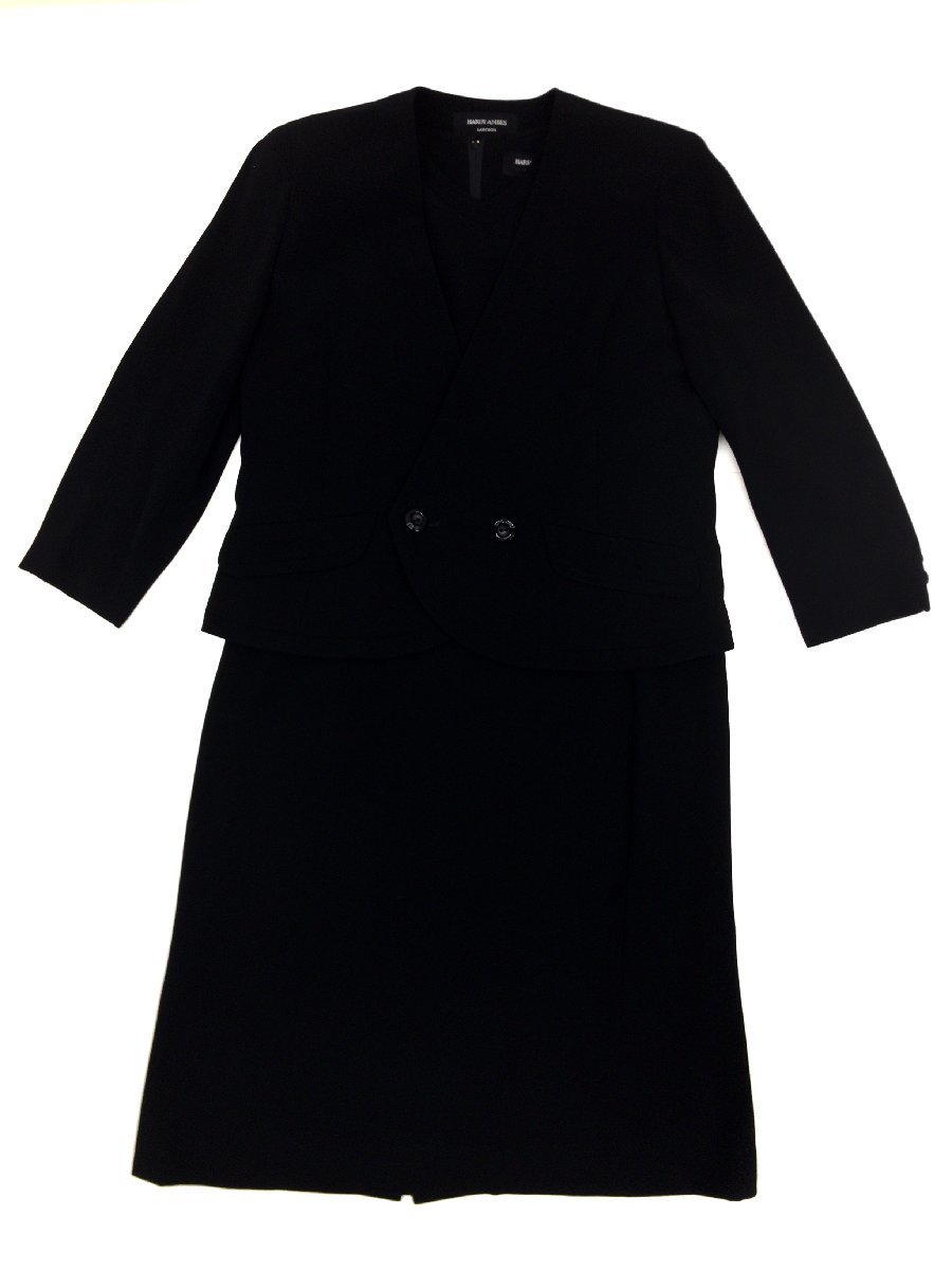 ○美品 HARDY AMIES ハーディエイミス ワンピーススーツ 上下  
