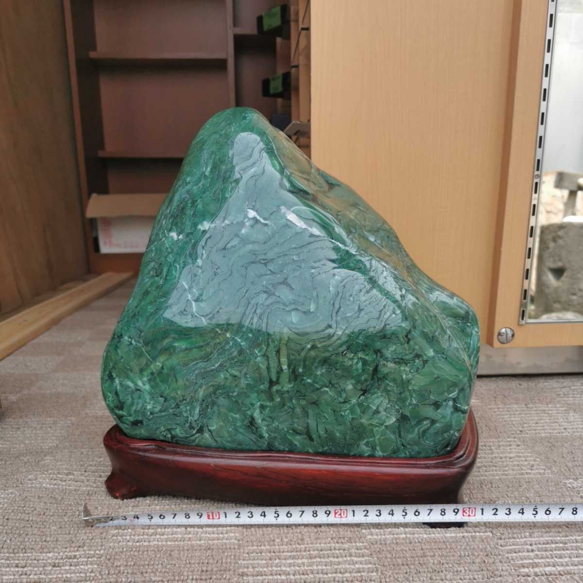 特大ナミビア翡翠27.6キロ ヒスイ鑑賞石石置物オブジェインテリア