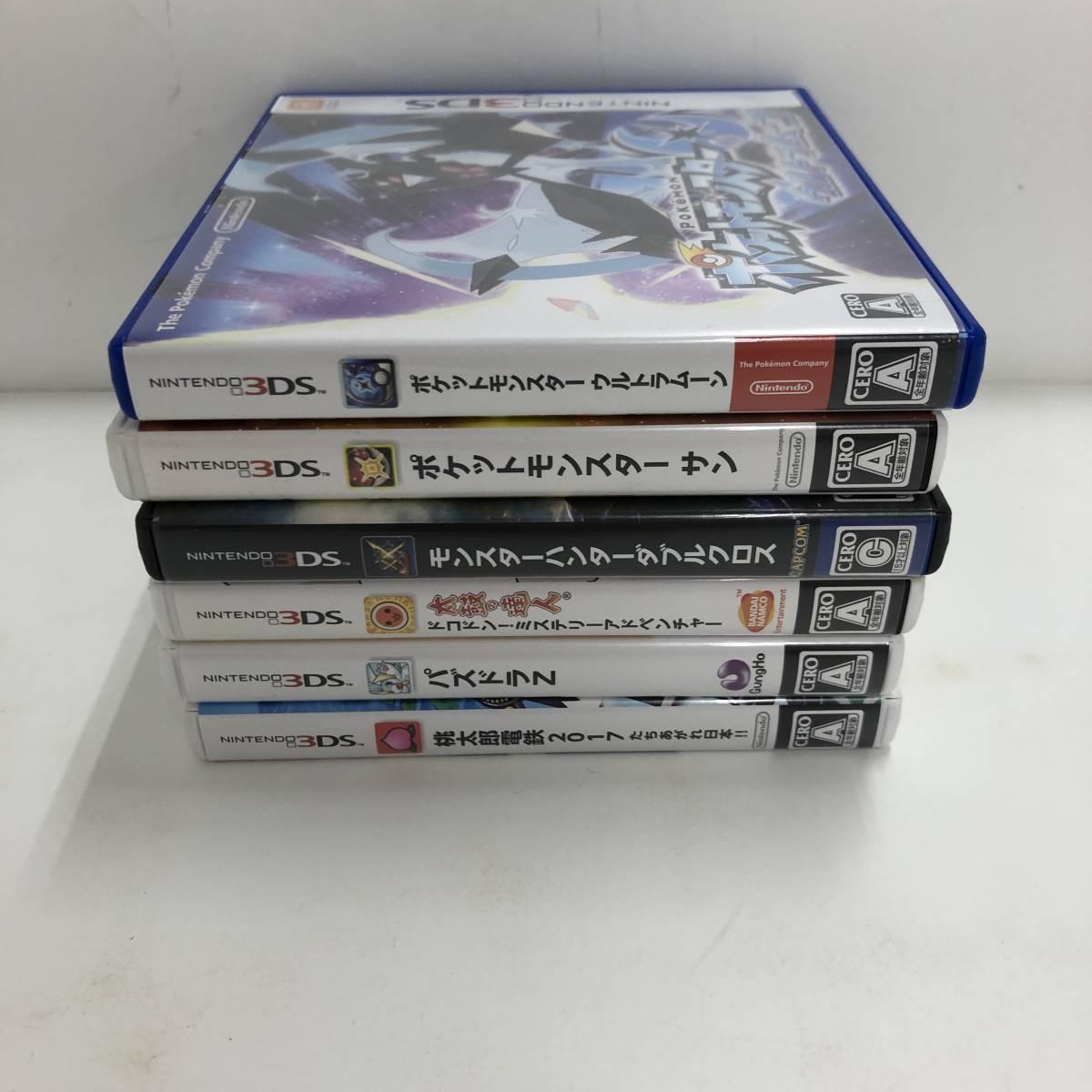 1円 Nintendo 3dsソフト 6本セット ウルトラムーン ポケモンサン モンハン 太鼓の達人 パズドラz 桃鉄 品 ニンテンドー3ds専用ソフト 売買されたオークション情報 Yahooの商品情報をアーカイブ公開 オークファン Aucfan Com