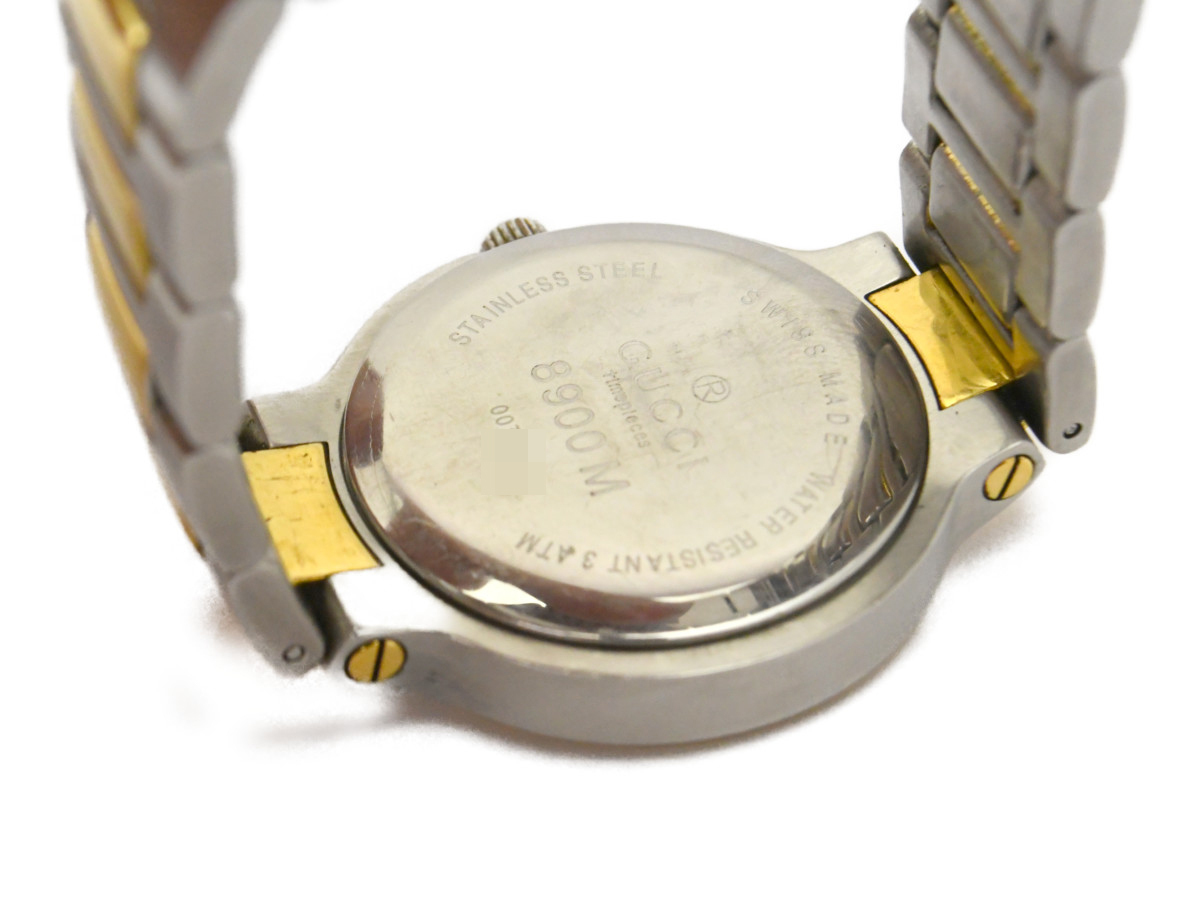 中古品] 動作OK【GUCCI】グッチ 8900M メンズモデル シルバー文字盤