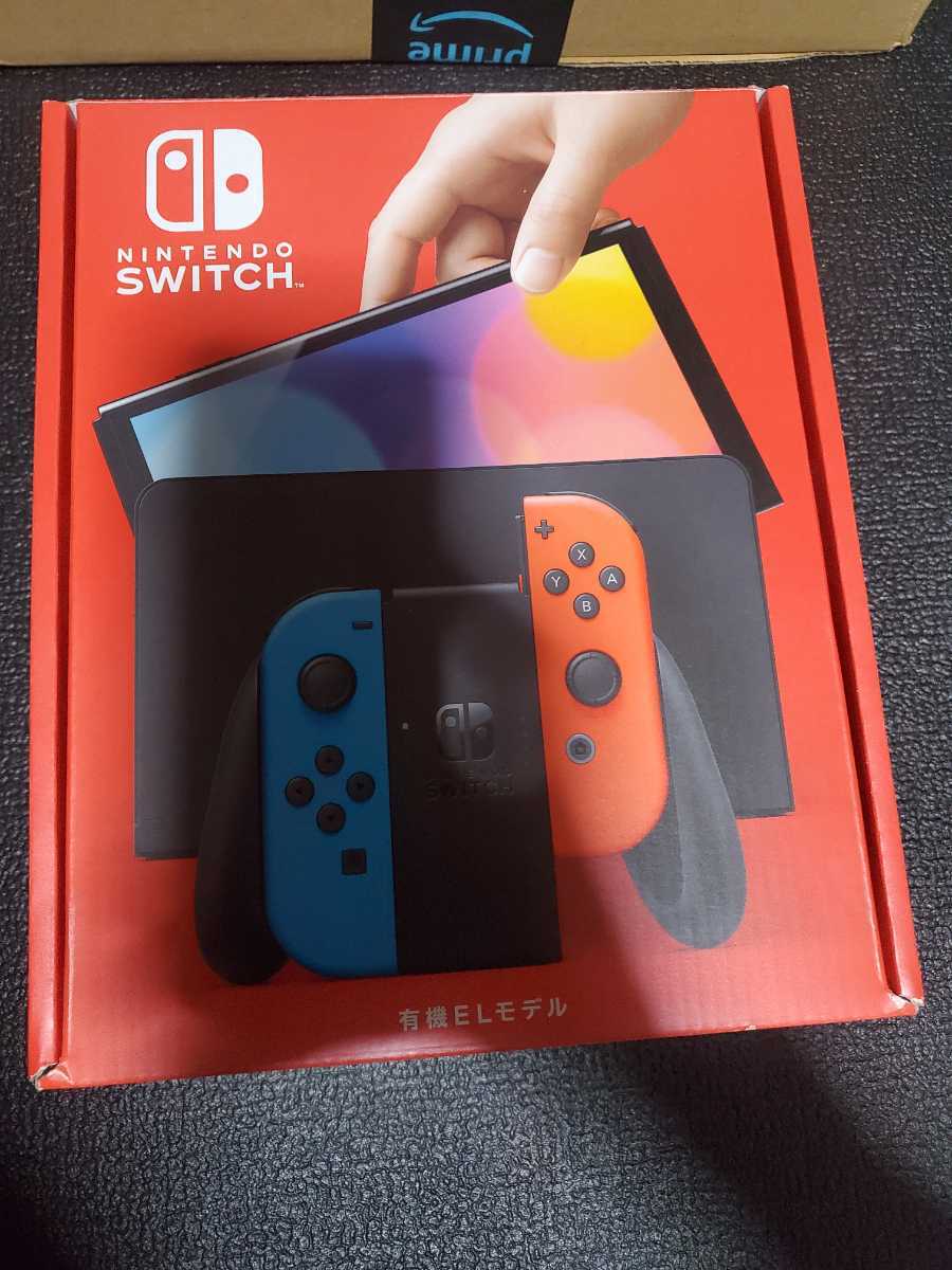 未使用品+Lanアダプター Nintendo Switch ほだされ ネオンブルーオレンジ
