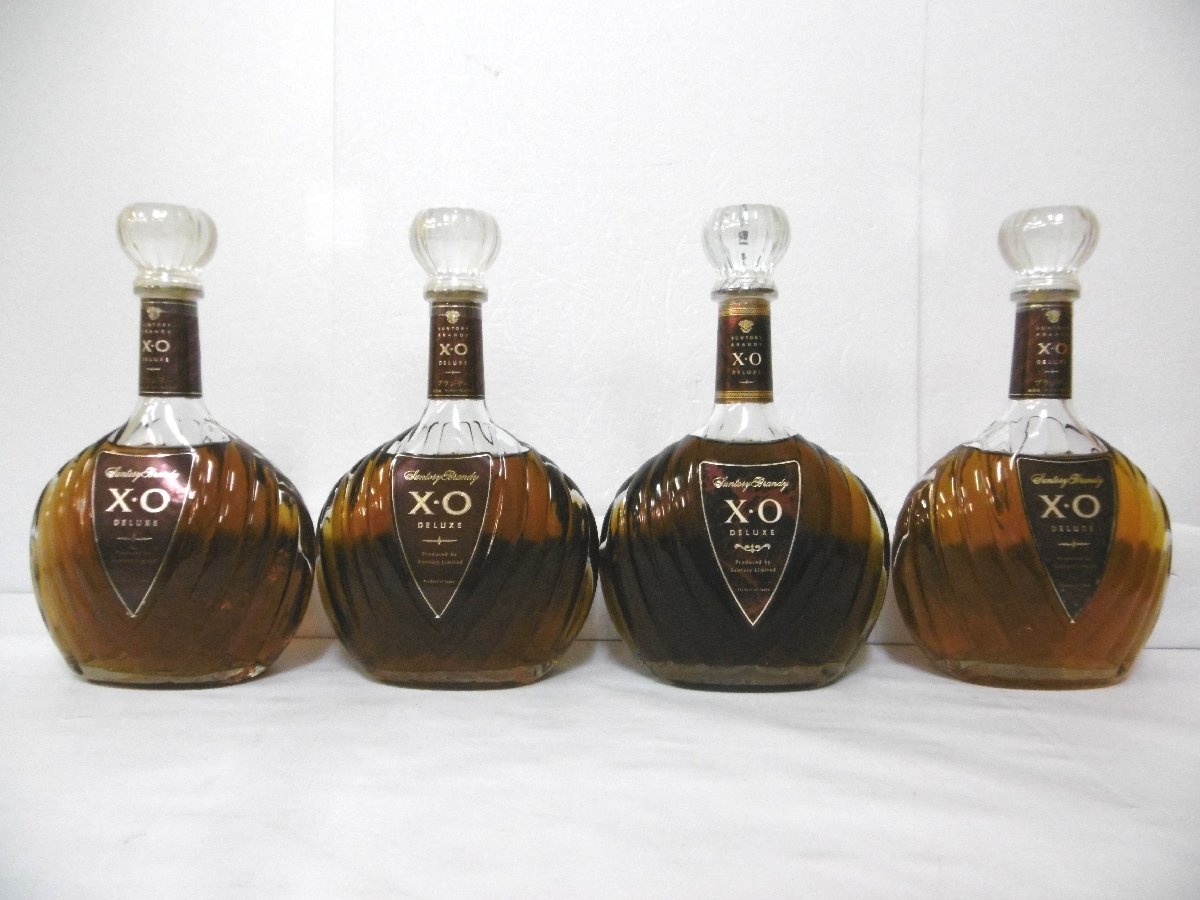 東京都内限定】 古酒 未開栓 4本セット SUNTORY サントリー XO DELUXE