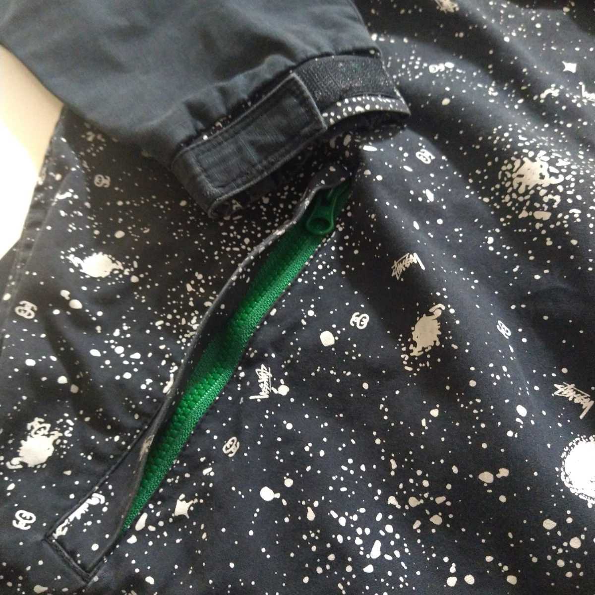 ◎美品 STUSSY 宇宙柄 スペース柄 ギャラクシー アノラックパーカー M 