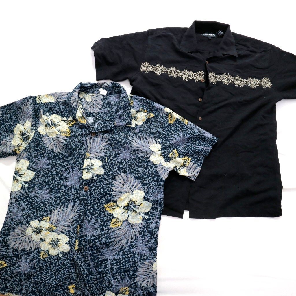 アロハシャツ メンズ 半袖 花柄 開襟シャツ シャツ カジュアルシャツ 総柄 トップイズム TopIsm ボタニカル 和柄 オープンカラーシャツ リーフ 値下げ （11-ホワイト）