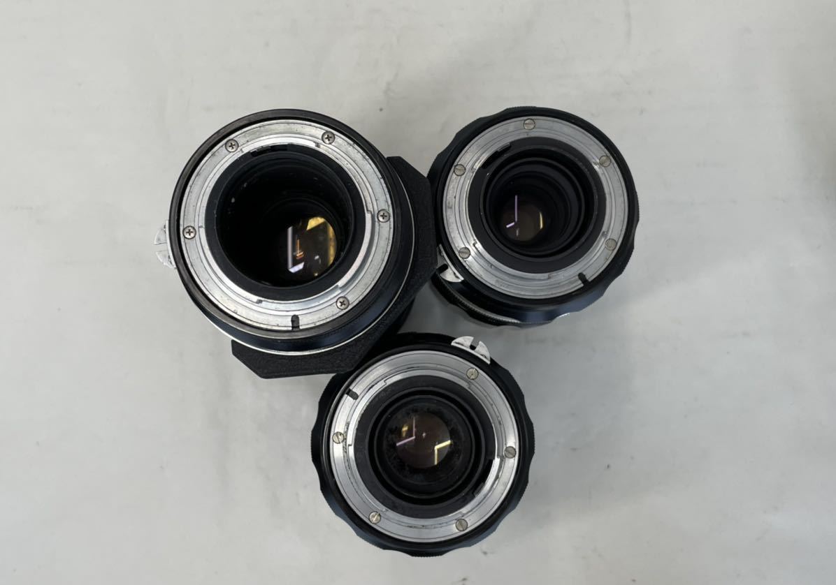 ジャンク/返品不可 7点 まとめ Nikon NIKKOR-Q 200mm F4 NIKKOR-H