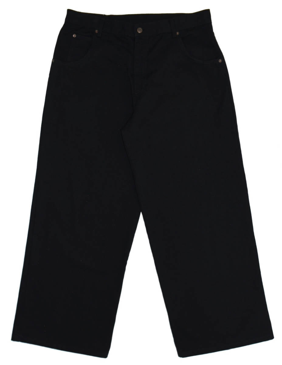 パンツ SOLO jeans w36 USA製 1990s SOLO SEMORE Denim pants W36 Black オールド ソロ ワイド