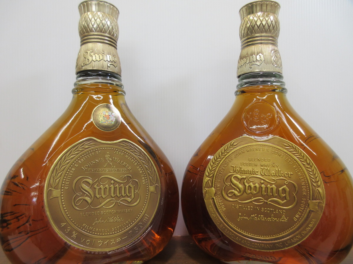 4本セット ジョニーウォーカー スイング Johnnie Walker Swing 750ml
