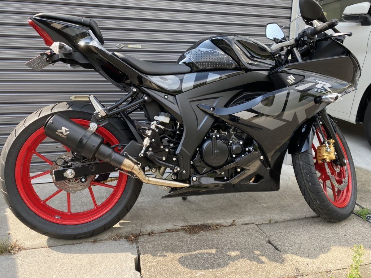 GSX-R125 マフラー アクラポビッチ風 サイレンサー付き 美品(マフラー