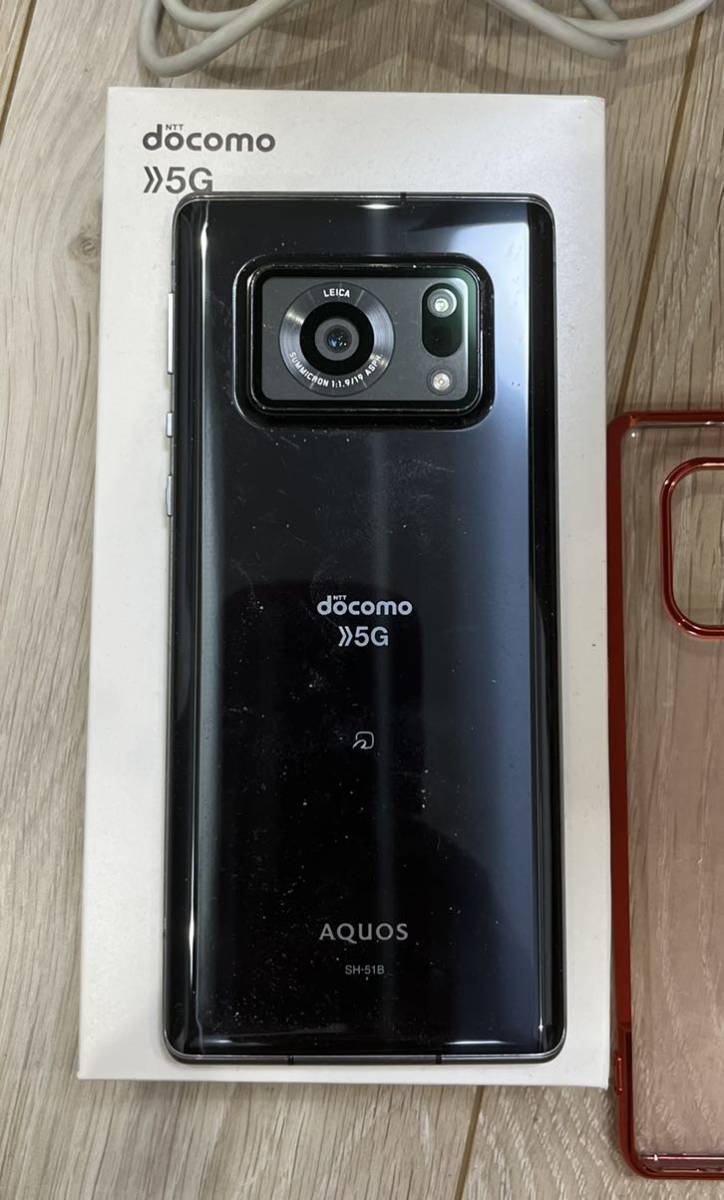 ★NTT docomo AQUOS R6 5G SH-51B★ブラック ライカ Leica カメラ R6 SH-51B AQUOS おまけ付き ムスビー｜AQUOS 価格.com