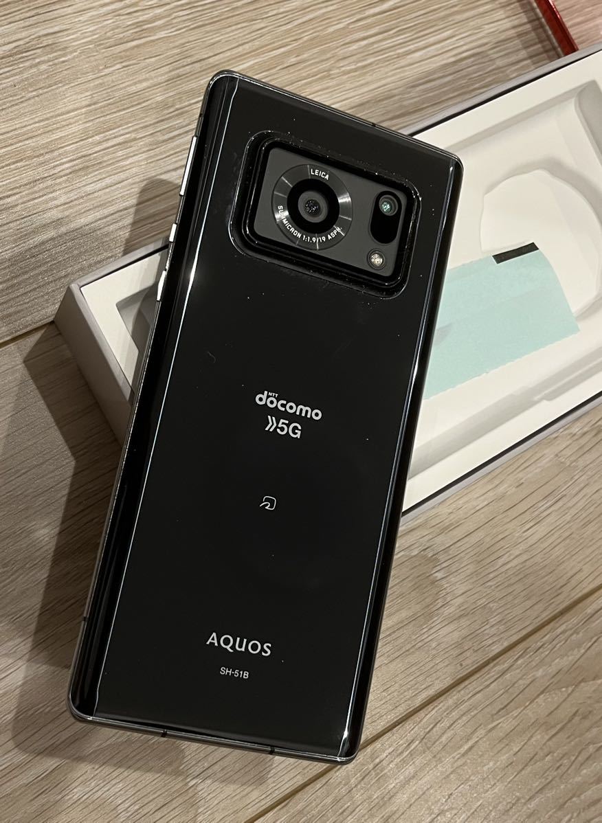★NTT docomo AQUOS R6 5G SH-51B★ブラック ライカ Leica カメラ R6 SH-51B AQUOS おまけ付き ムスビー｜AQUOS 価格.com