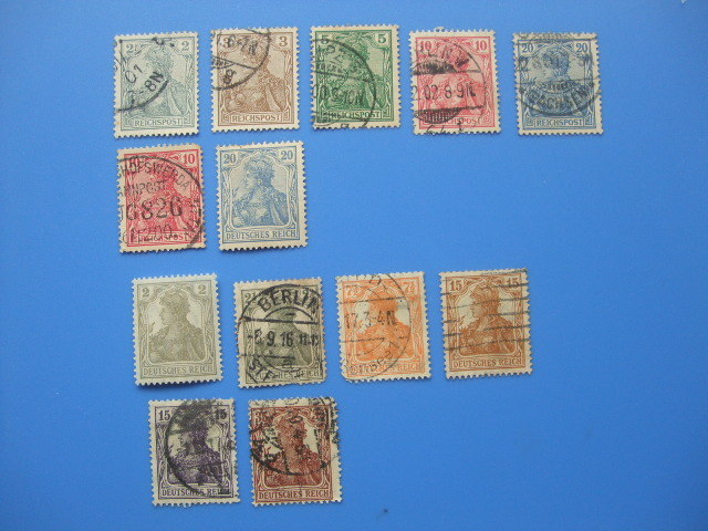 ドイツ切手ロット① 132種（未）8（済）124 1872-1938年 - Yahoo