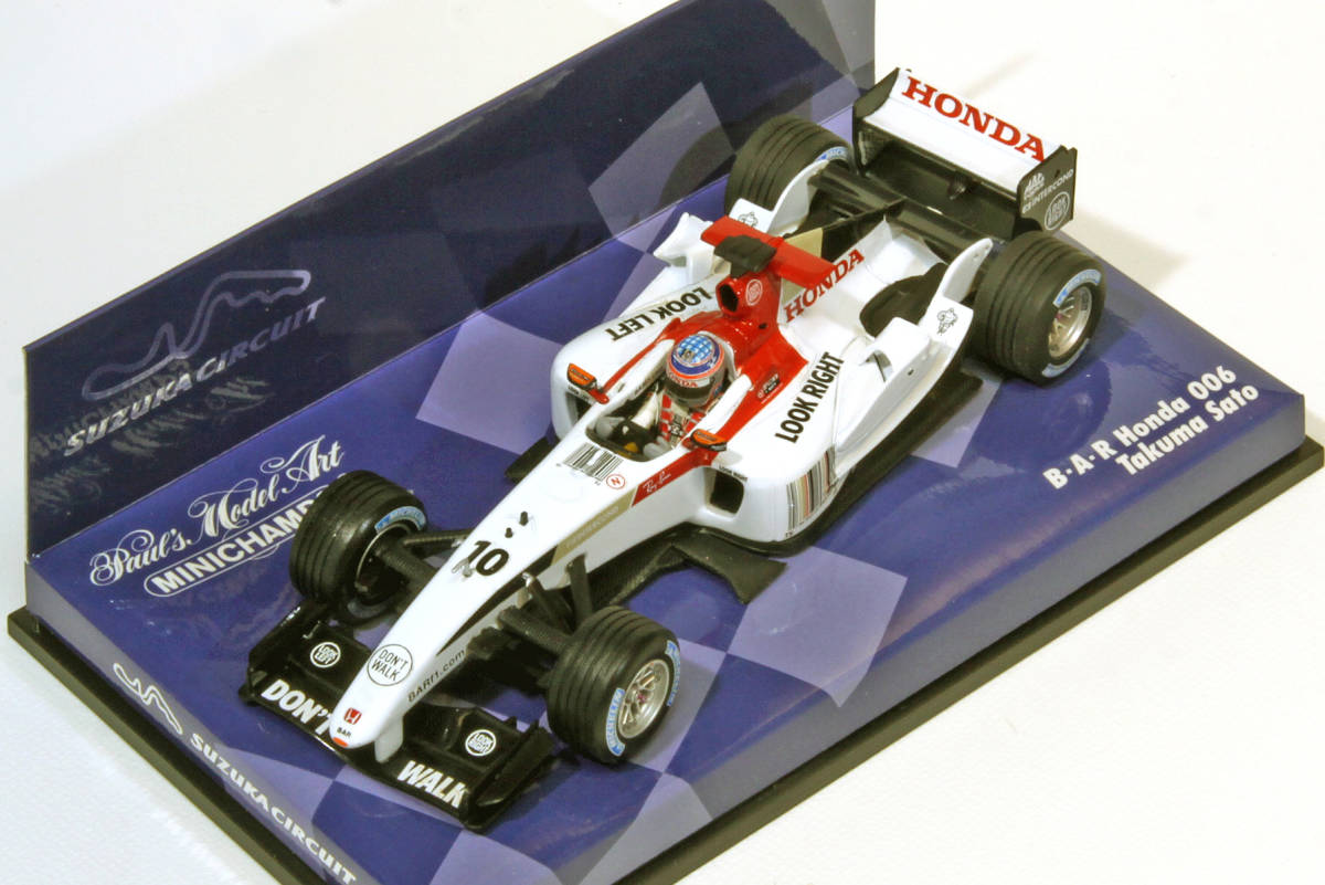 1/43 MINICHAMPS B.A.R 006 佐藤琢磨 【鈴鹿別注（青箱）】 ［B.A.R