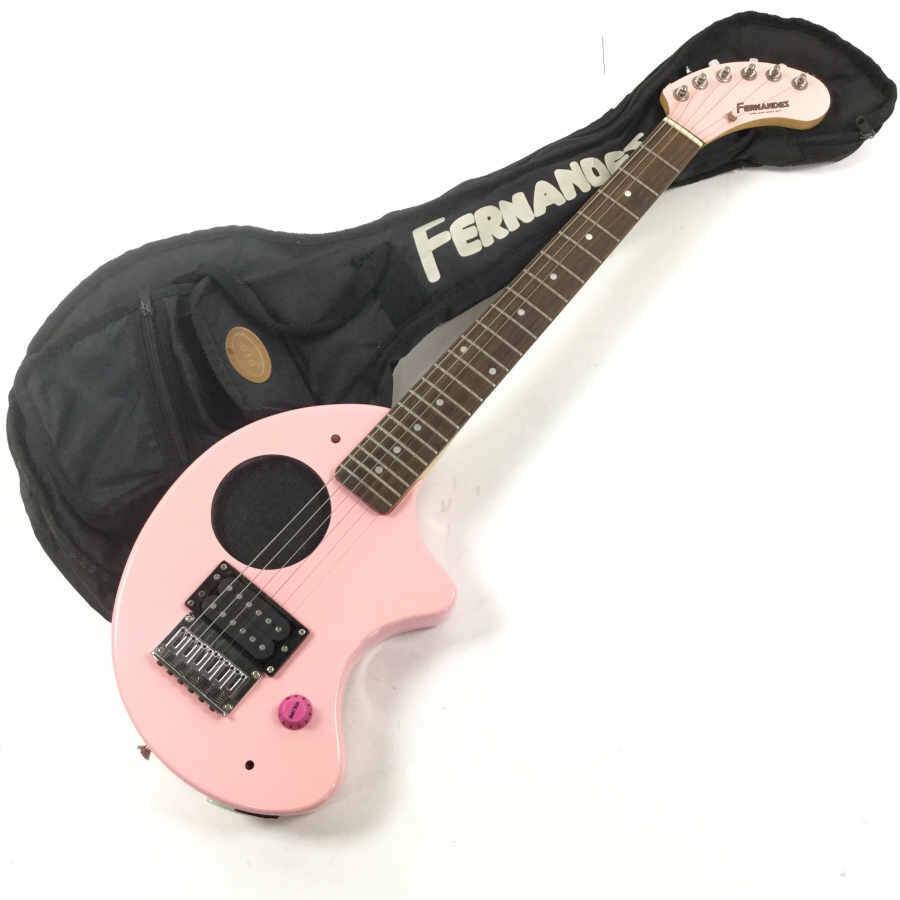 □フェルナンデス□アンプ内蔵ミニギター ZO-3 ピンク□送料込み
