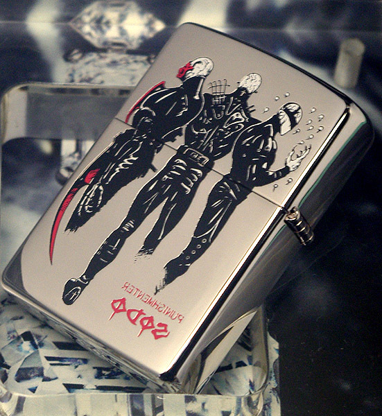 ZIPPO】韮沢靖 ソード(SODO)プラチナ鏡面＋ニッケル燻バレル、2個 