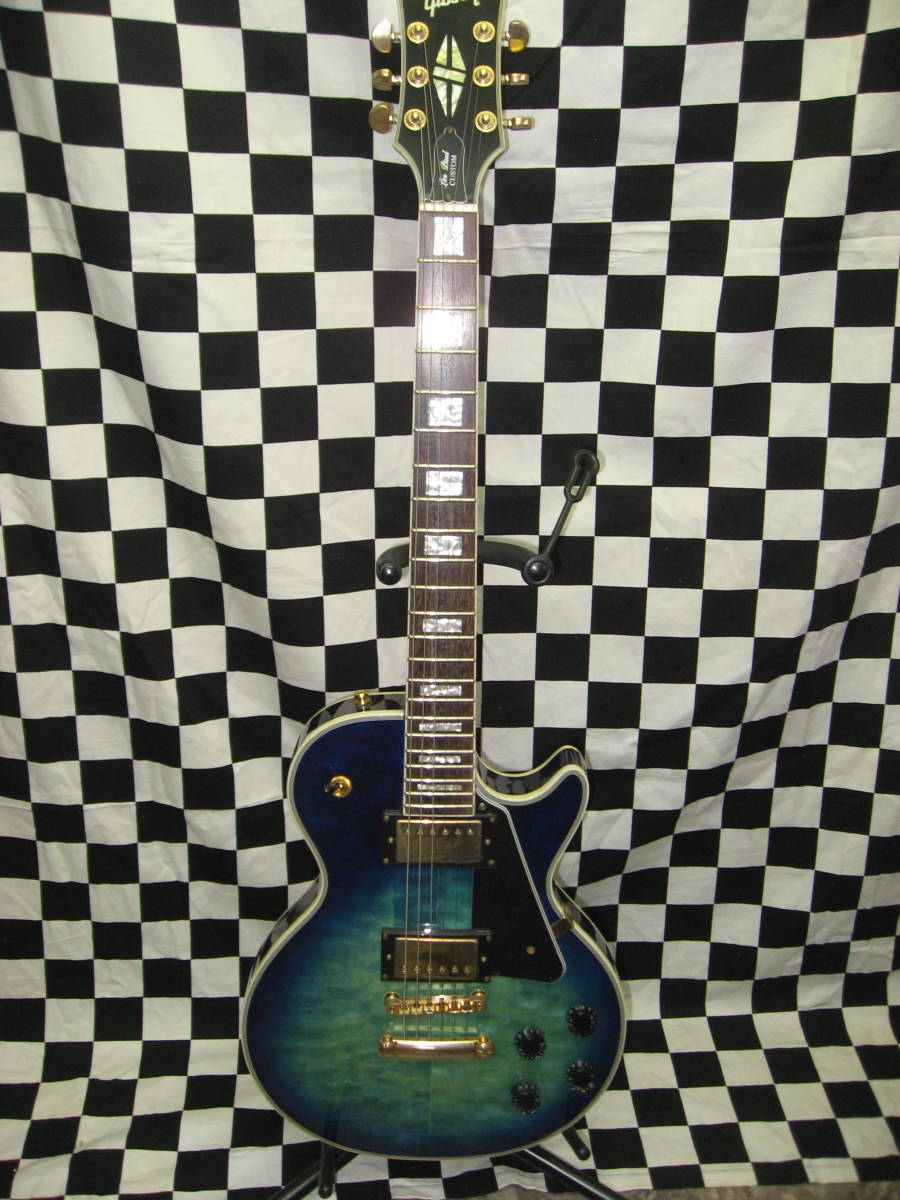 Gibson レスポール カスタム ブルーバースト レプリカ メーカー不明 カスタム 売買されたオークション情報 Yahooの商品情報をアーカイブ公開 オークファン Aucfan Com