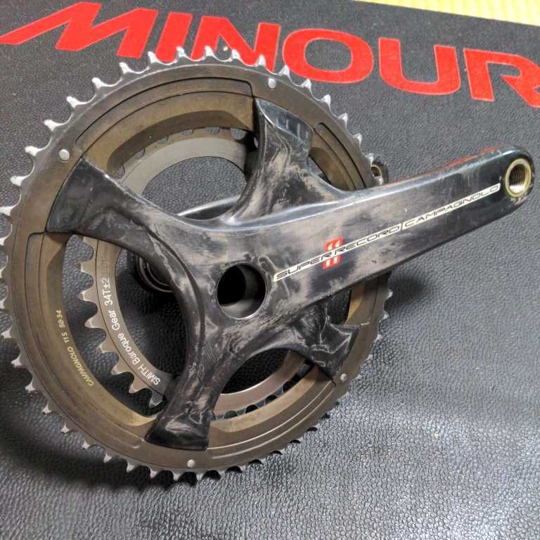 カンパニョーロ スーパーレコード 11S クランク 170mm 53-39T カンパニョーロ スーパーレコード11S クランクセット 50/34T 170mm