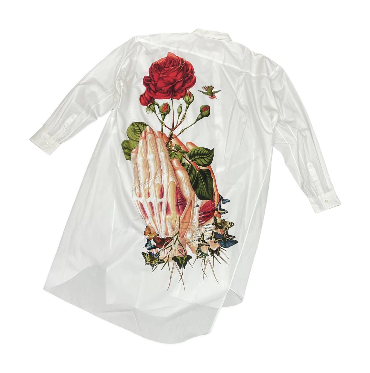 新品 希少 □ COMME des GARCONS HOMME PLUS 22SS 変形 薔薇 プリント 