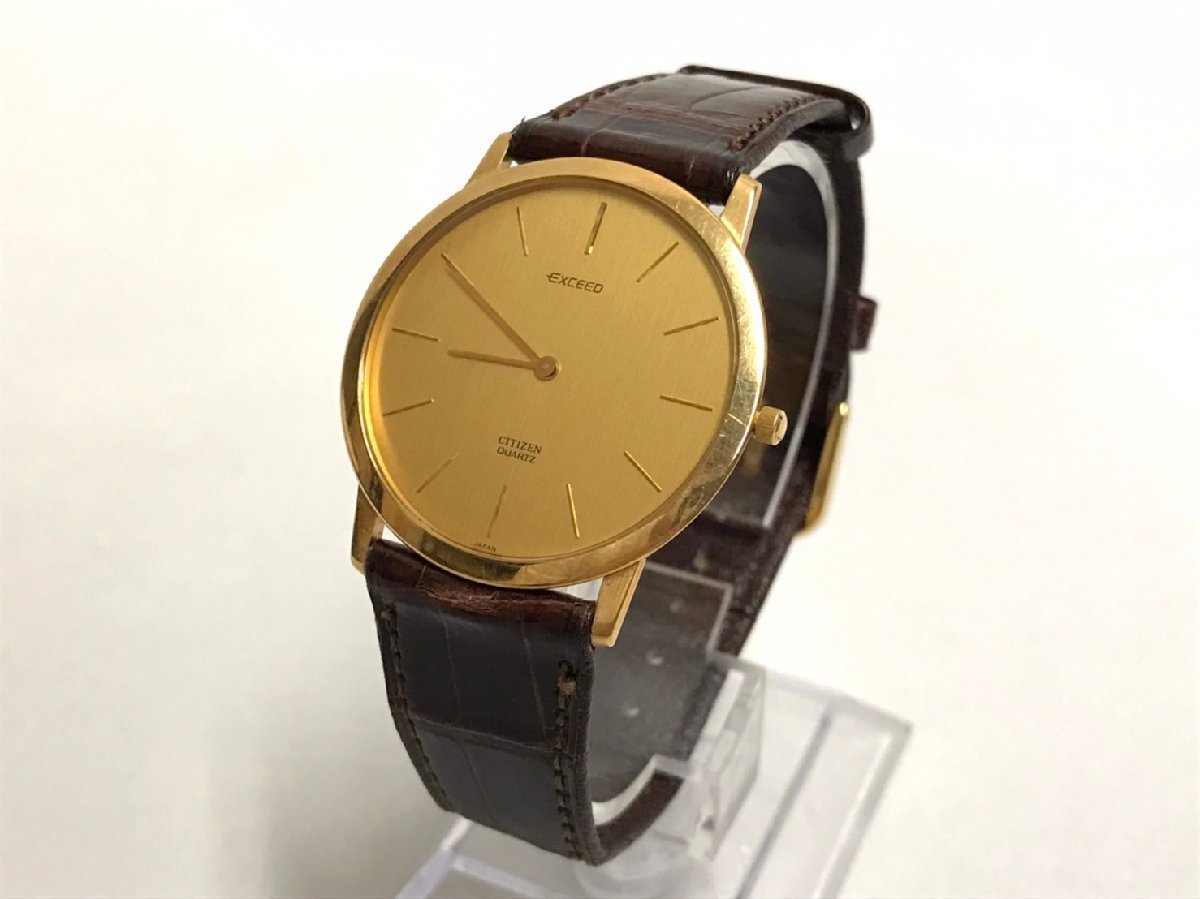 ♪CITIZEN シチズン EXCEED エクシード 4-798384Y 18K 750刻印 腕時計 