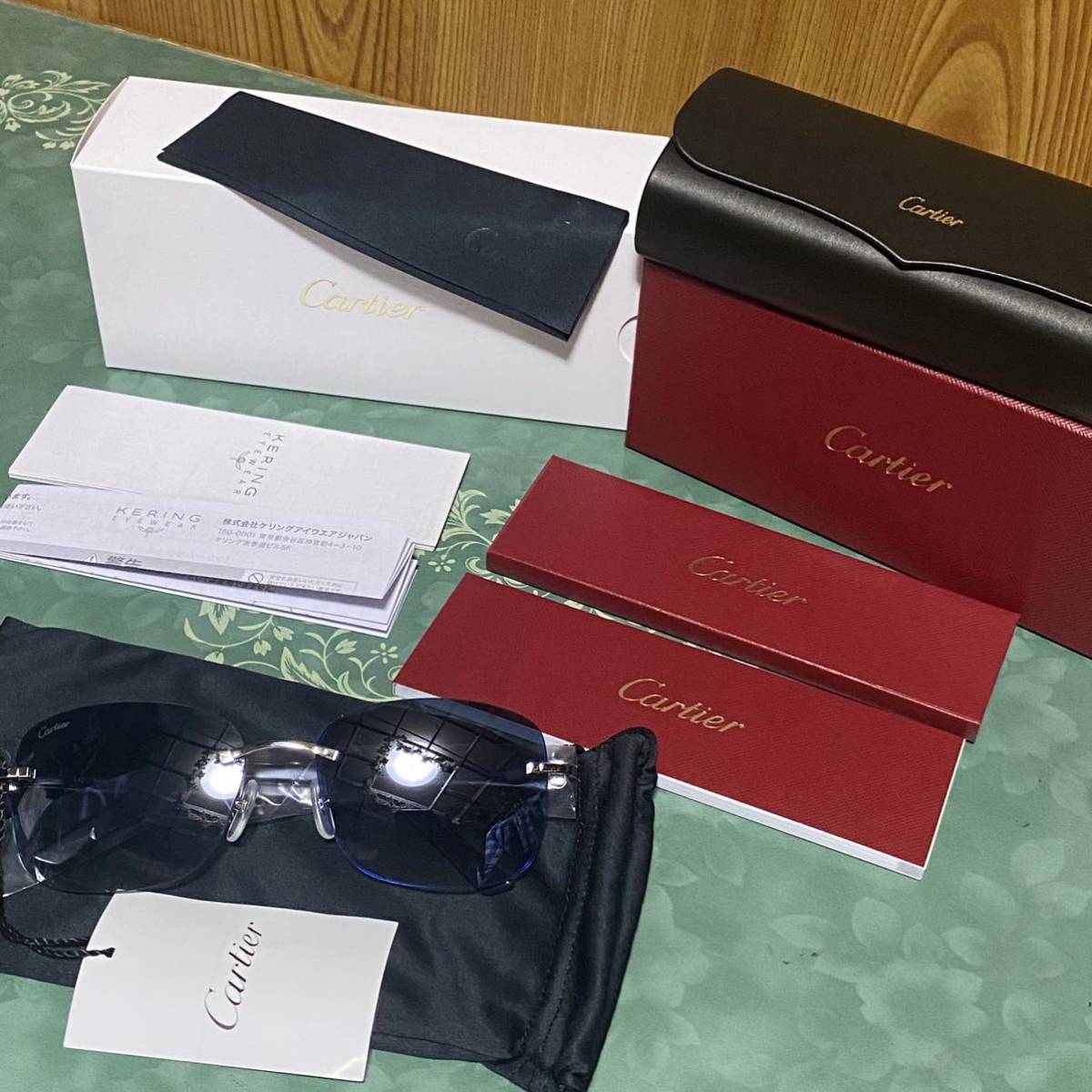 ◇Cartier カルティエ ツーポイント グラデーションレンズ サングラス 