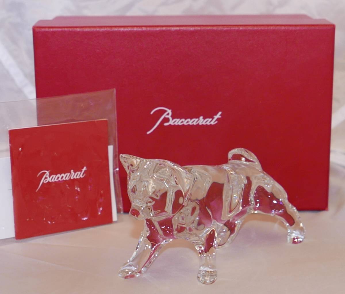  Baccarat バカラ 2006 干支 戌 イヌ いぬ 犬 2-106-211 フィギュリン クリスタル オブジェ 動物 置物(バカラ)｜売買されたオークション情報、yahooの商品情報をアーカイブ公開 - オークファン バカラ