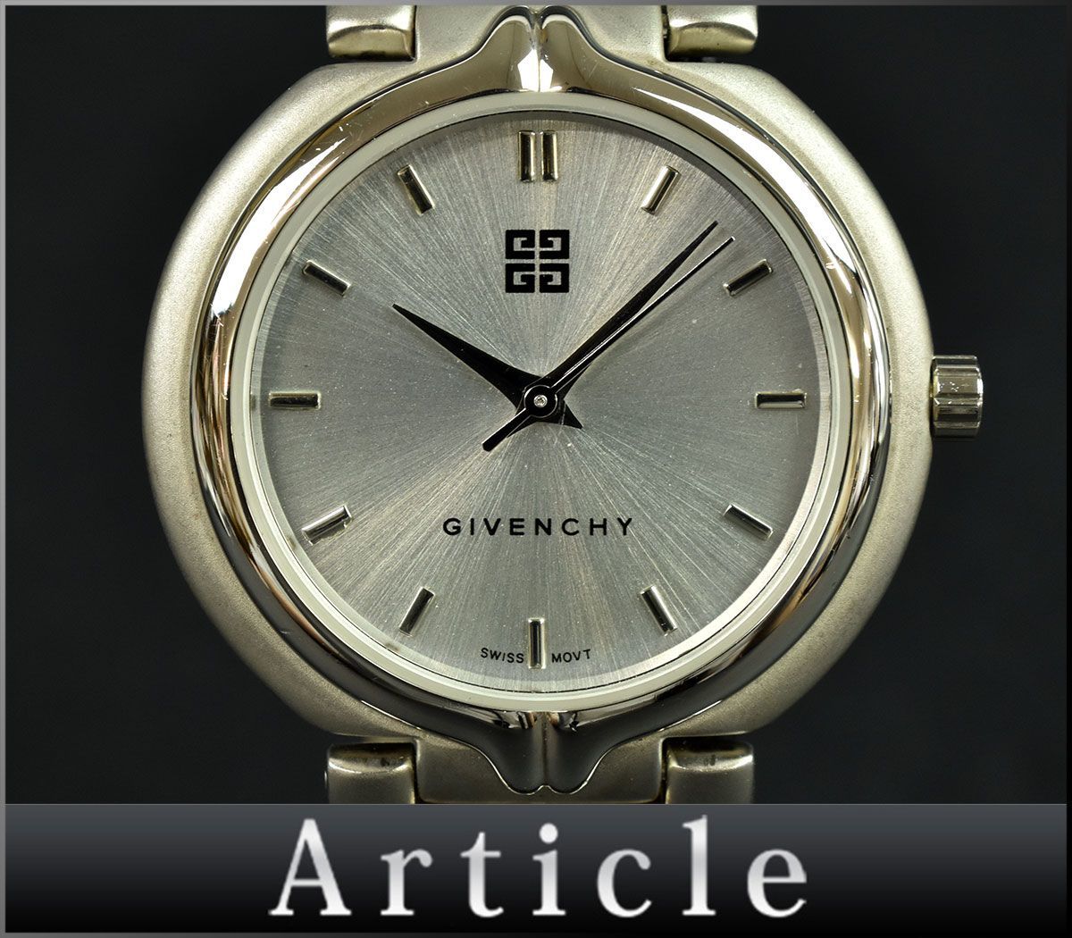 124648☆動作確認済 GIVENCHY ジバンシィ メンズウォッチ 腕時計 