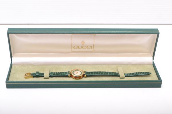 Z005S21J//グッチ GUCCI シェリーライン クオーツ ラウンド型 腕時計  