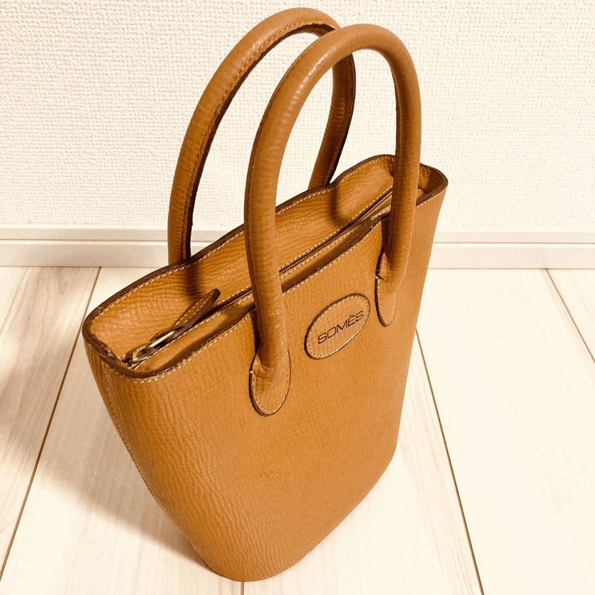 ☆SOMES SADDLE⁄ソメスサドル ケリー型 ハンドバッグ ライト 