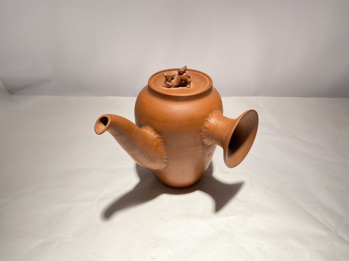 常滑焼 朱泥 急須 作家もの常滑焼煎茶器 白雲窯？ 翆山?造