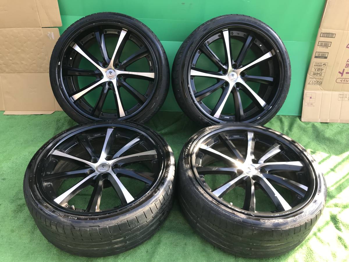 レクサス WEDS KRANZE 21インチ 285/35R21 245/30ZR21 21X10.0 +37 21X9.0 +31 PCD 120 LS460 LS600 ホイール タイヤ 5Ｈ- 4本 セット...