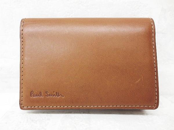 【新品箱つき】Paul Smith 名刺いれ 茶色 ポールスミス 名刺入れ カードケース オールドアレザー 【公式通販】