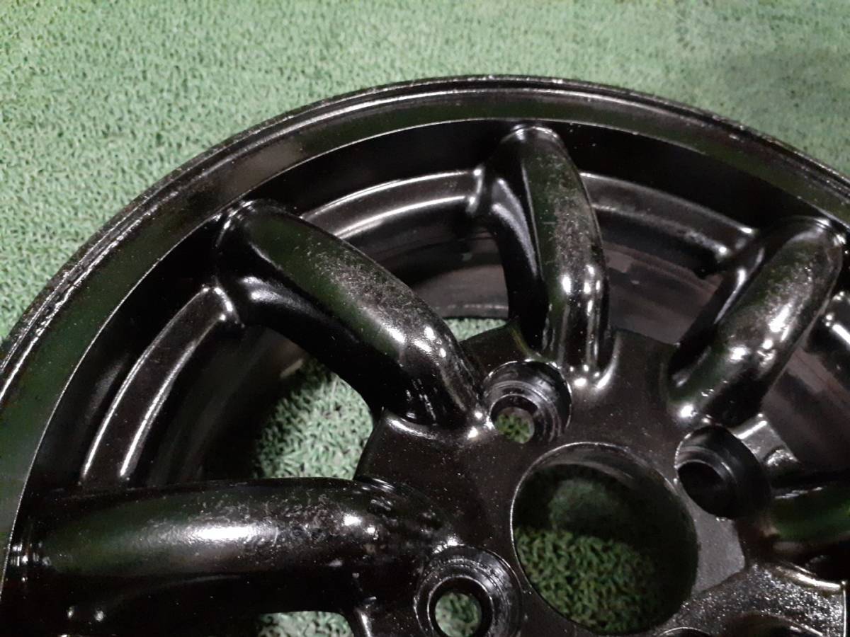 社外 14インチ 6J +38 PCD100 ワタナベ風ホイール 2本 中古 売切