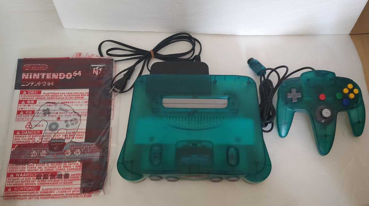 【豊富な，本物保証】 ニンテンドー64 本体 クリアブルー Nintendo64 NINTENDO64 N64 任天堂64(本体、アクセサリー)｜売買されたオークション情報、yahooの商品情報をアーカイブ公開 - オークファン 本体、アクセサリー