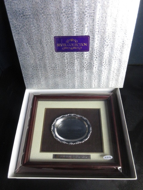 【フジトランスコーポレーション謹製】純銀製/船舶/客船/額縁/記念品/未使用品