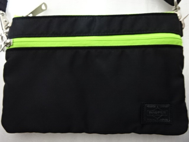 美品　ポーター×ビギン　山手線カラー　吉田カバン　ビギンマーケット限定色　PORTER×Begin　ショルダーバッグ　サコッシュ ポーチ x | 吉田カバン MAIZURU WORKS 0