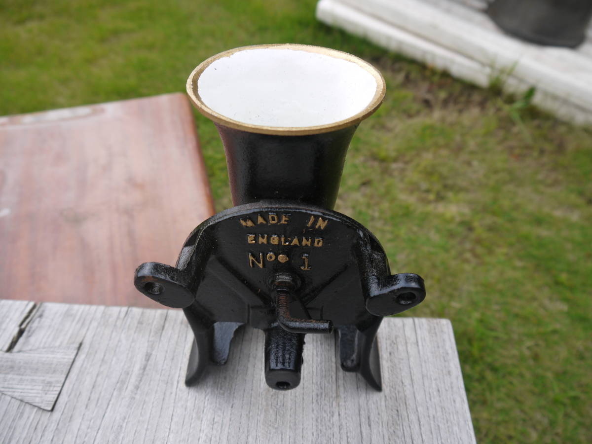 &amp; Co Spong Coffee Grinder No 0 Made London England LTD In Ltd Antique Vintage 公式通販