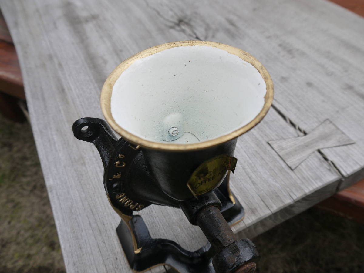 &amp; Co Spong Coffee Grinder No 0 Made London England LTD In Ltd Antique Vintage 公式通販