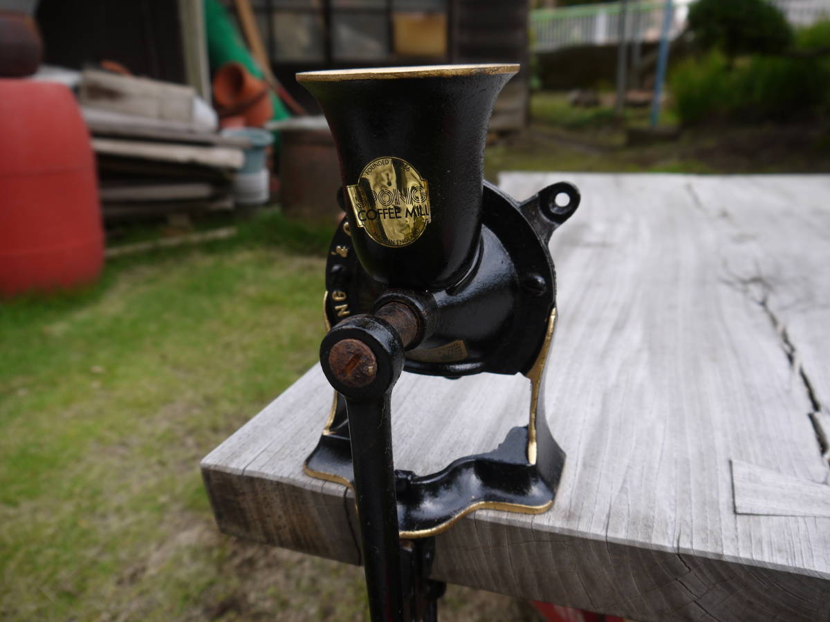 &amp; Co Spong Coffee Grinder No 0 Made London England LTD In Ltd Antique Vintage 公式通販