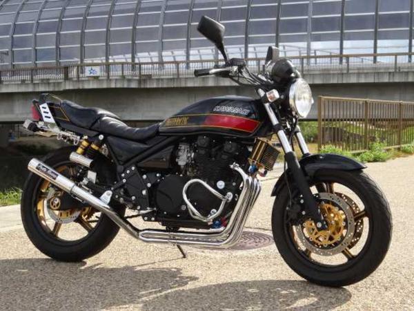 KAWASAKI ゼファー400/X ガニマタブレット管 54π マフラー メッキ  