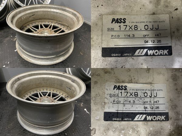 WORK REZAX ワーク レザックス 社外ホイール 17インチ 4本 8J