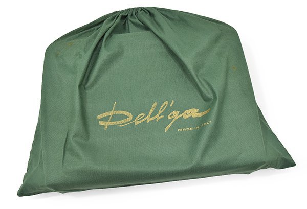 定価15万円 イタリア製 名門デルガ【Dell'ga】最高級シボ革 バイカラー