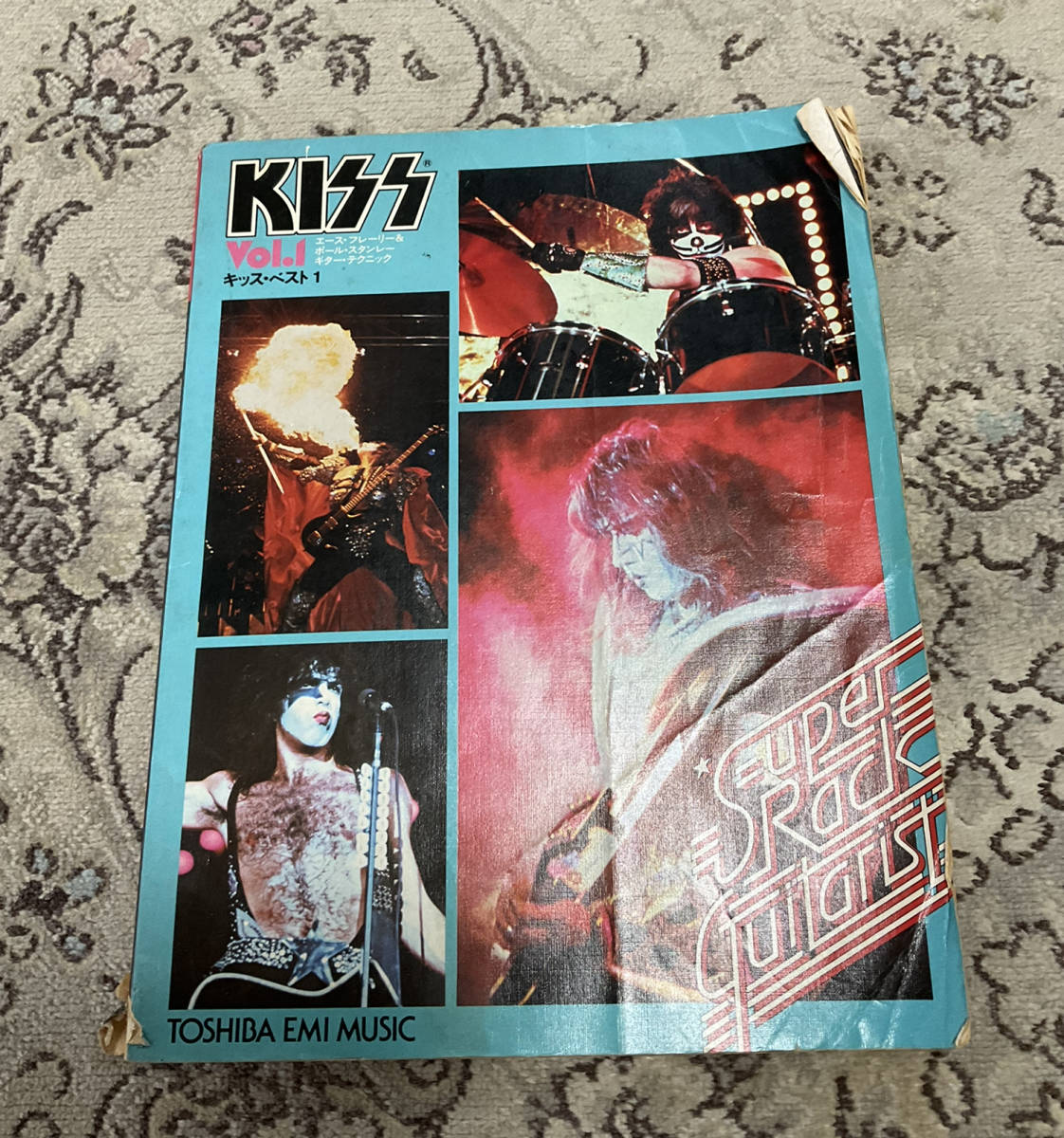 スーパーロックギタリスト KISSキッス1,2,3ギタースコア 3冊セット
