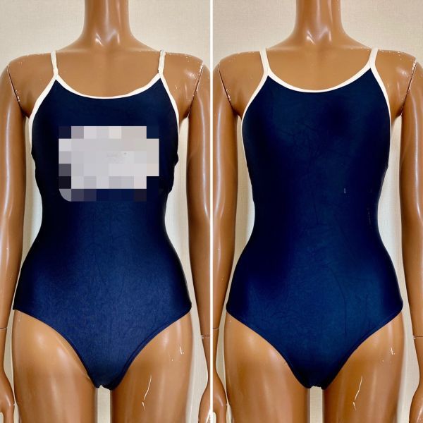 13 2枚セット しまむら グレイス女子競泳水着160 L程度 光沢濃紺ネイビー 白パイピング 大きいサイズ 男性も ワンピース 売買されたオークション情報 Yahooの商品情報をアーカイブ公開 オークファン Aucfan Com