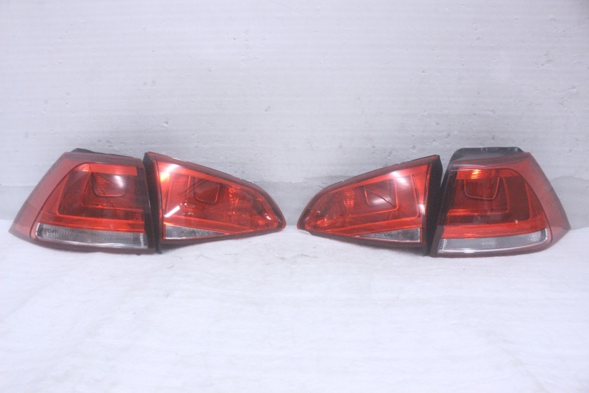 VW ゴルフ7 純正テールランプ 左右セット フォルクスワーゲン ゴルフ7 純正 LEDテールランプセット（左右4点
