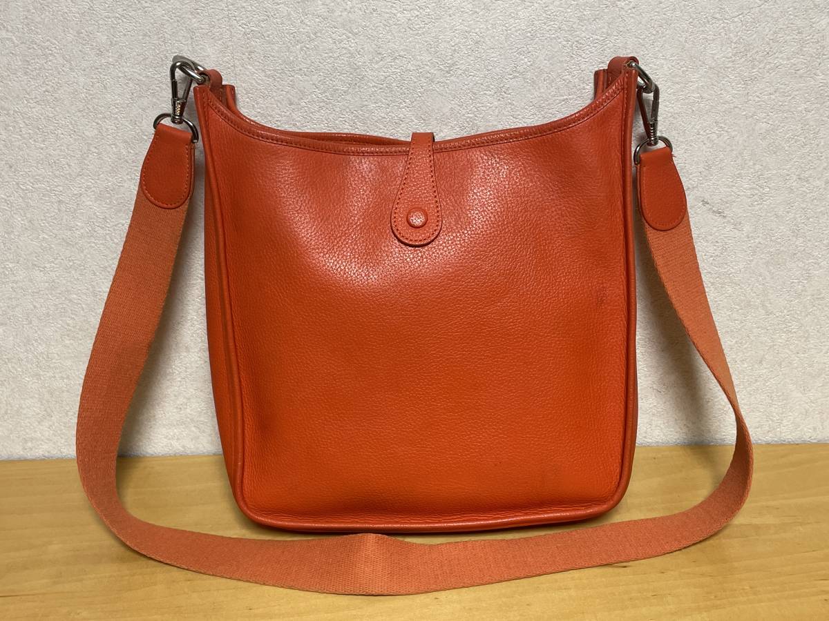 HERMES エルメス エブリン アン PM ショルダーバッグ オレンジ 