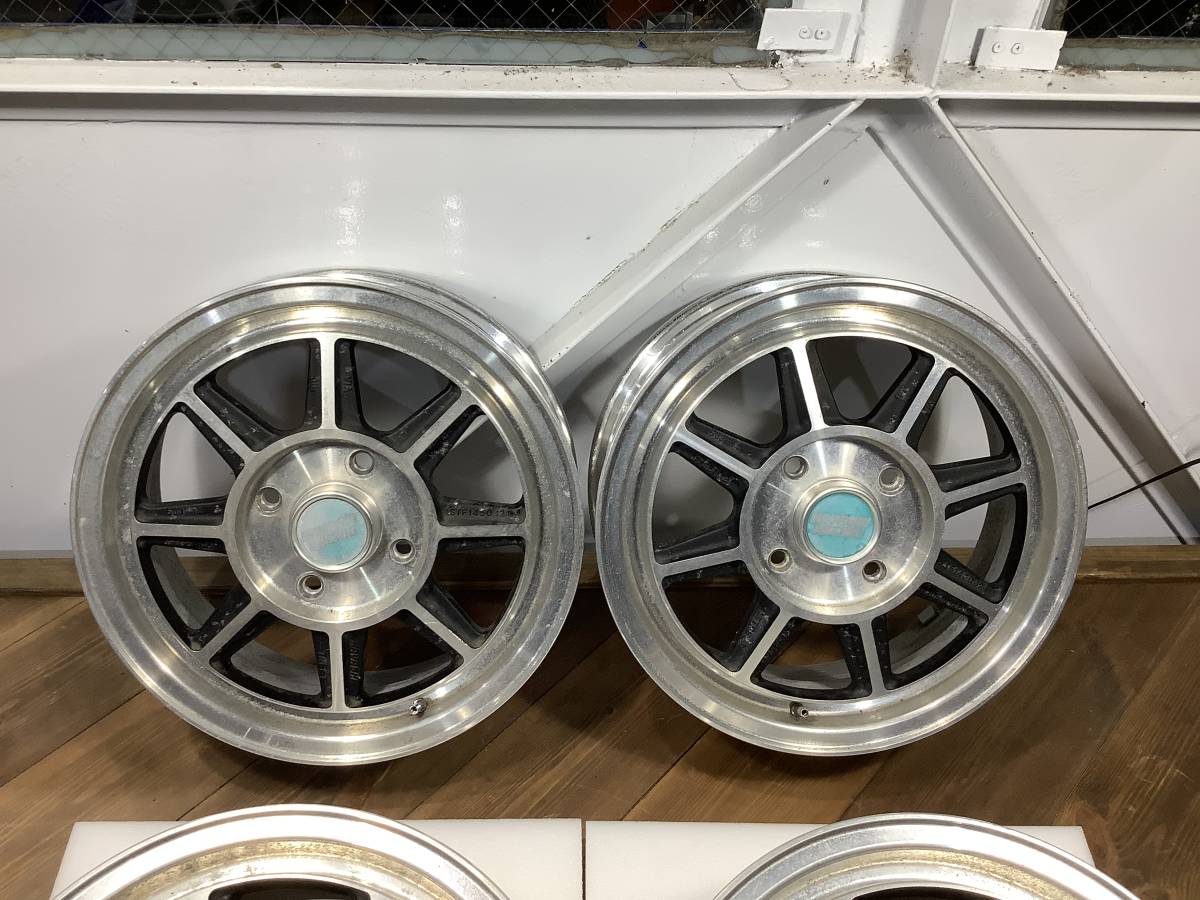 希少 ハヤシストリート 14インチ 5JJ +42 PCD114.3 カプチーノ 軽トラ 